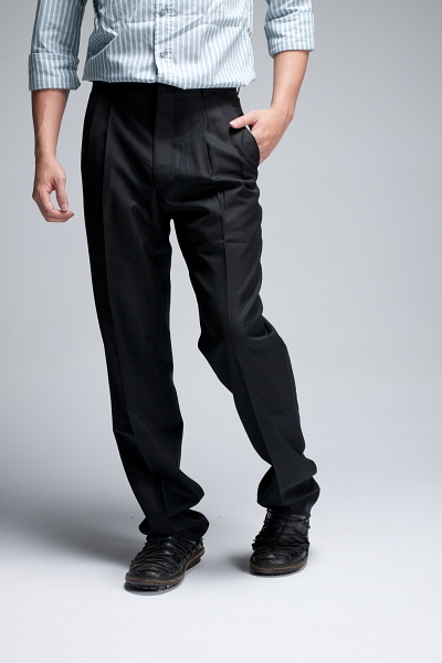 [即將斷貨] NST Jeans 羊毛 熟男紳士系列 男士打摺西裝褲(中高腰寬版)002(8713) 中老年/大尺碼